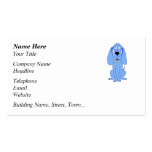 Blue Dog. Hound. Business Card Template