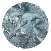 Blue Dolphin Stickers