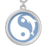 Blue Dolphin Yin Yang Necklace