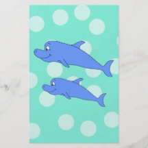 Blue Dolphins. Personalized Flyer