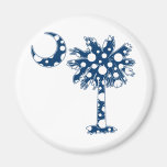 Blue Dots Palmetto Refrigerator Magnets