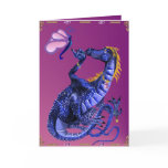 Blue Dragon and Butterfly  Card