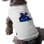 Blue Dragon Biting Tail pet clothing