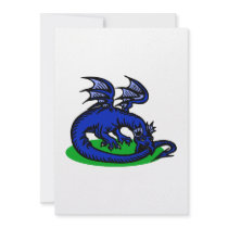 Blue Dragon Biting Tail