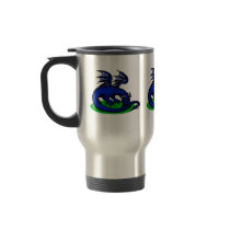 Blue Dragon Biting Tail Mug