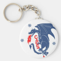 Blue Dragon Keychain