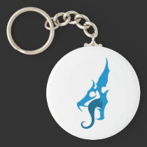 Blue Dragon Logo keychains