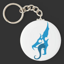 Blue Dragon Logo keychains