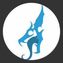 Blue Dragon Logo stickers