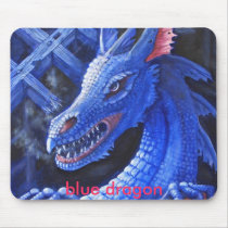 Blue dragon mousemat