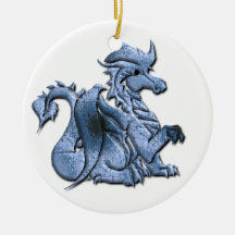 Blue Dragon Ornament