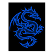BLUE DRAGON POSTCARD