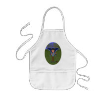 Blue Dragon Winged Musical Boy Faerie Aprons