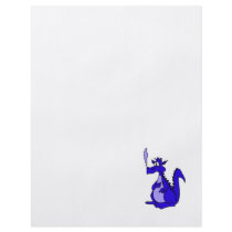 Blue Dragon with smoke