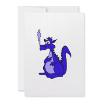 Blue Dragon with smoke