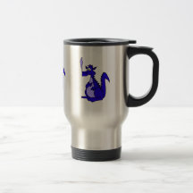 Blue Dragon with smoke Mugs