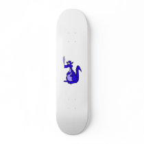 Blue Dragon with smoke