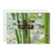 Blue Dragonfly Invitation