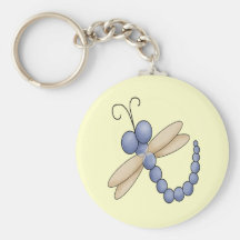 Blue Dragonfly Key Chain