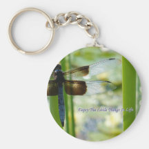Blue Dragonfly Keychain