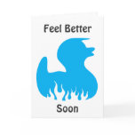 blue duck, Feel Better Soon Cards