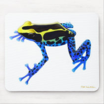 Blue Dyeing Poison Dart Frog Mousepad