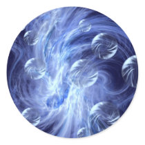 Blue Edition Runder Aufkleber