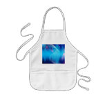 Blue Electric Audio Waveform Abstract Aprons