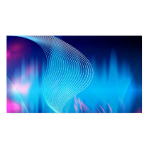Blue Electric Audio Waveform Abstract
