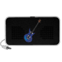 blue electric guitar music graphic.png speaker system