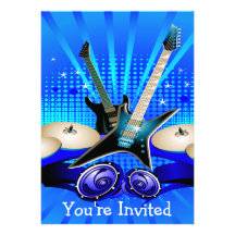 Blue Electric Guitars, Drums & Speakers Announcement