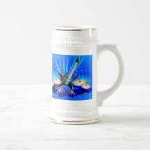 Blue Electric Guitars, Drums & Speakers Mugs