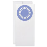 Blue Elegant Round Design. Art Deco. Custom rack cards