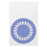 Blue Elegant Round Design. Art Deco Style. Personalized Flyer