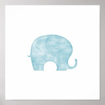 Blue Elephant Posters
