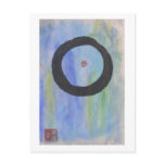 Blue Enso (Zen Circle) of Tranquillity Postcard