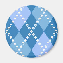 Blue Evil Argyle Magnets