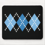 Blue Evil Argyle mousepads