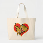 Blue eye Dino Canvas Bag