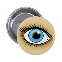 Blue Eye icon Pinback Button