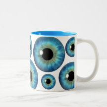 Blue Eye Iris Cool Eyeball Custom Mug