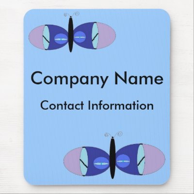 Blue Eyed Butterflies Promotional Mousemats by SeaAngel
