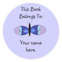 Blue Eyed Butterfly, Book Plates stickers