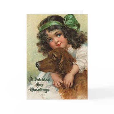 Blue-Eyed Lass - St Patrick's Day Card by dchaddad