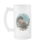 Blue Eyed Lemur Frosted Beer Mug