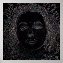Blue Eyes 12x12" Poster