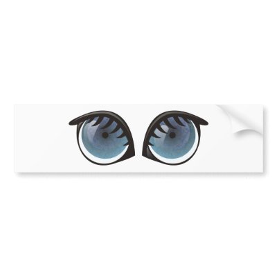 Blue Eyes Cartoon by graphxpro