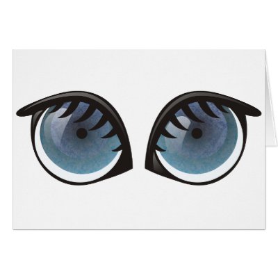 Blue Eyes Cartoon by graphxpro