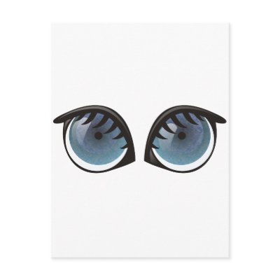 Blue Eyes Cartoon by graphxpro