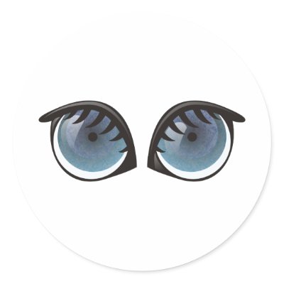 Blue Eyes Cartoon by graphxpro